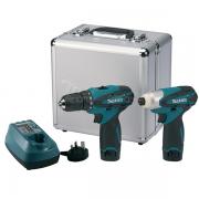 일본 마끼다(Makita) 충전드릴콤보세트(10.8V) LCT204-충전드릴+임팩트드라이버 (공구나라)