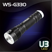 국내 우신(WS) LED랜턴 WS-G330 (U3) 1198루멘.줌기능렌턴.줌라이트.후레쉬.손전등.등산.낚시 (공구나라)