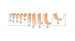 이태리 CMT 트리머날 둥근코비트(6.35R) 714.127.11 -오목이비트.트리머비트 (공구나라)