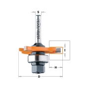 이태리 CMT 트리머날 슬롯커터(5mm.베어링) 722.350.11A -트리머비트 (공구나라)