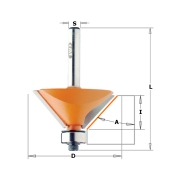 이태리 CMT 트리머날 챔버비트 (31.7mm/45도) 736.280.11 -트리머비트 (공구나라)