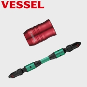 베셀 초강력 블랙토션비트 2x65 자화기 세트 드라이버 십자 임팩 리브 사키스보 슬림